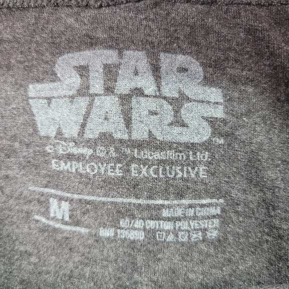 Star Wars Men's Hoodie Gray Medium Long Sleeve Drawstring Pullover Outdoor - Picture 4 of 8